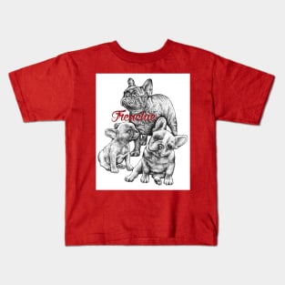 French bulldog design Kids T-Shirt